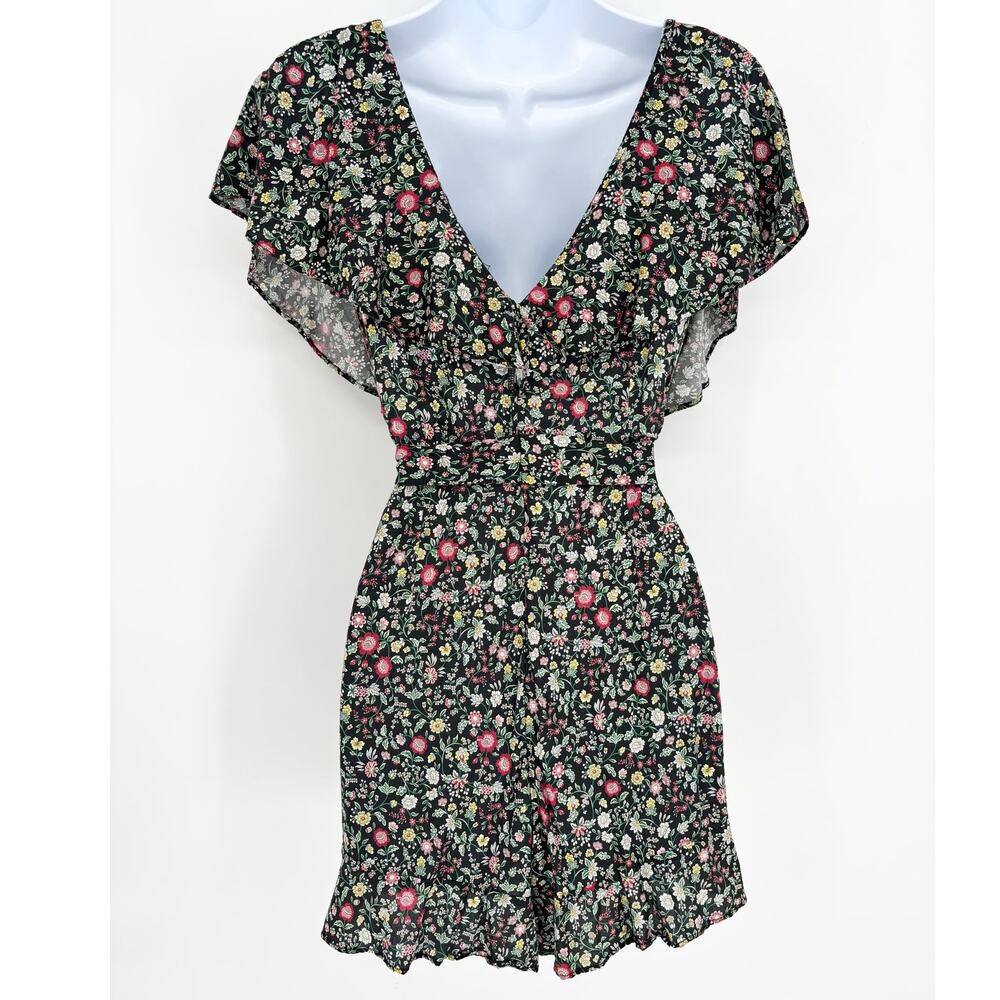 Abercrombie & Fitch Floral Ruffle Romper Size S - Picture 4 of 5